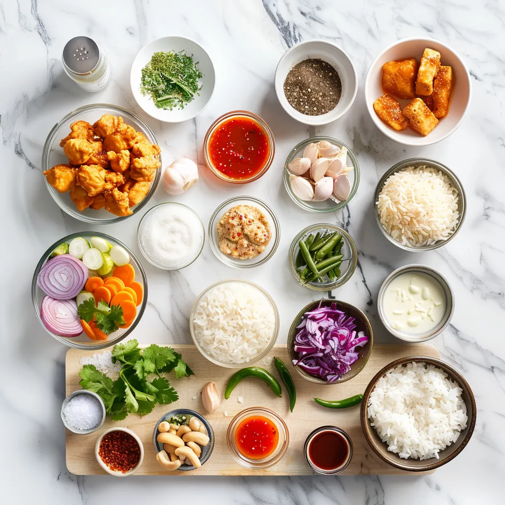 Bang Bang Chicken & Rice Bowl Irresistible ingredients