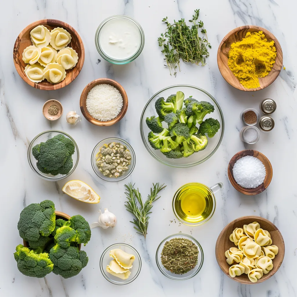 Brighten Your Day with Delectable Lemon Broccoli Tortellini ingredients