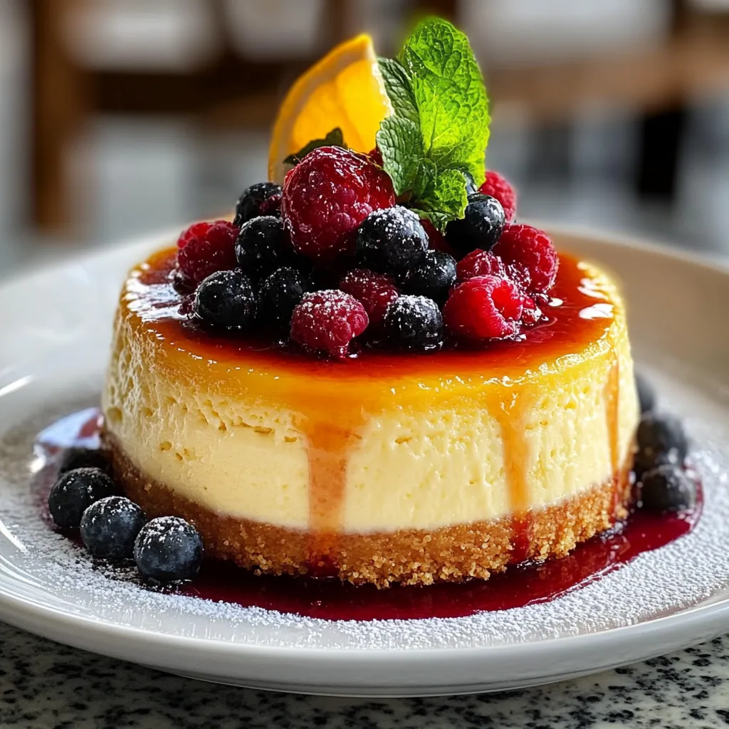 Citrus Berry Burnt Cheesecake Irresistible