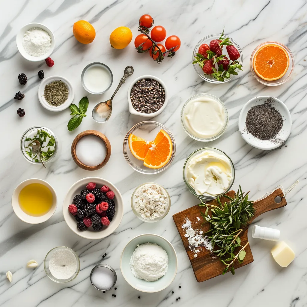 Citrus Berry Burnt Cheesecake Irresistible ingredients