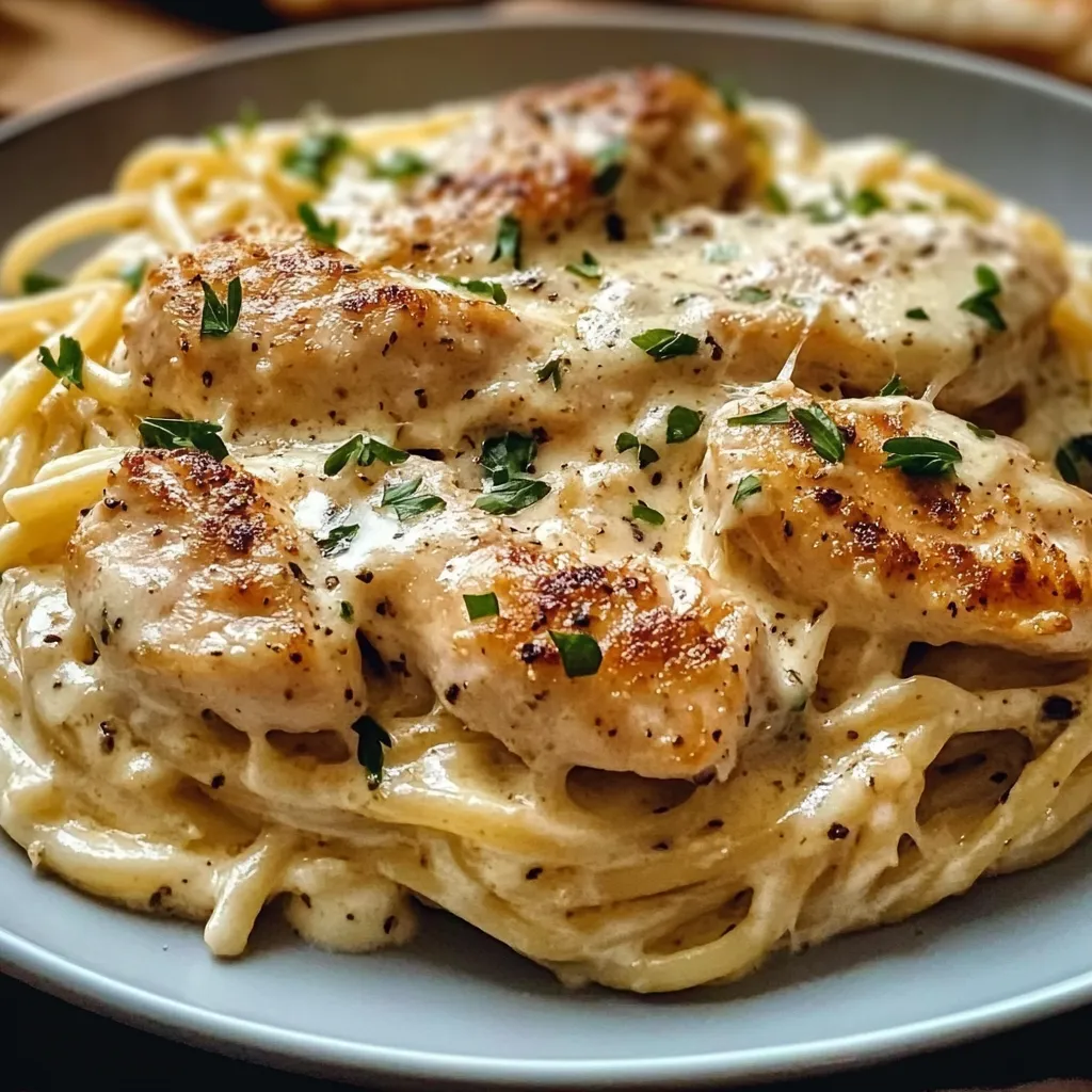 Creamy Chicken Garlic Parmesan Pasta Fresh