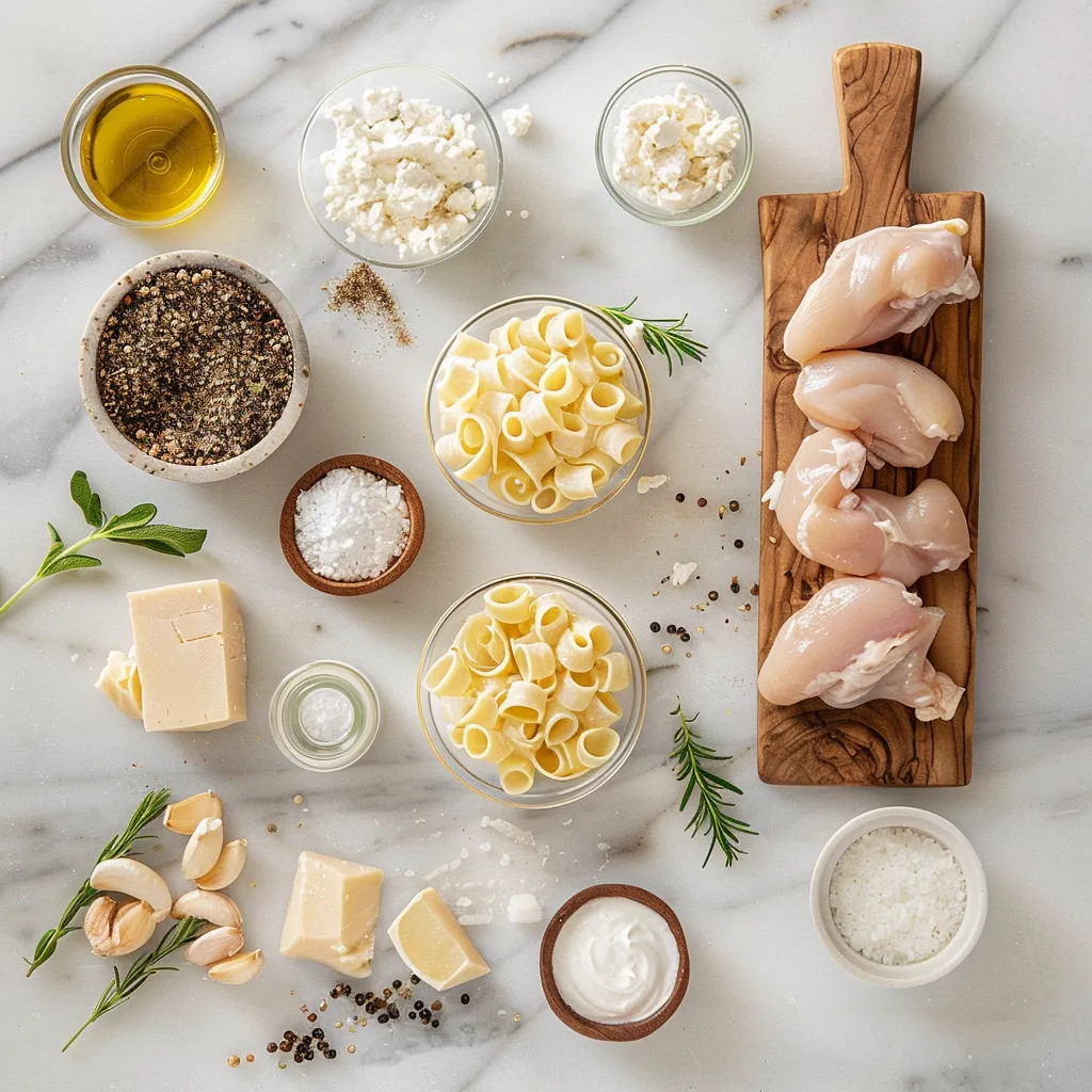 Creamy Lemon Chicken Pasta Exquisite ingredients