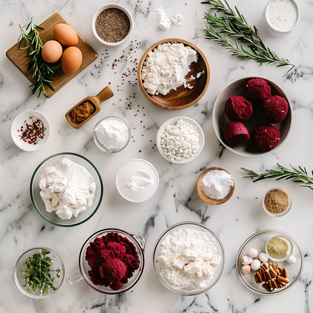 Decadent Red Velvet Snowballs Scrumptious ingredients