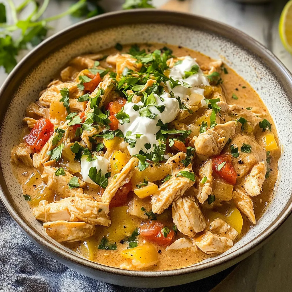 Delightful Crockpot Healthy White Chicken Chili