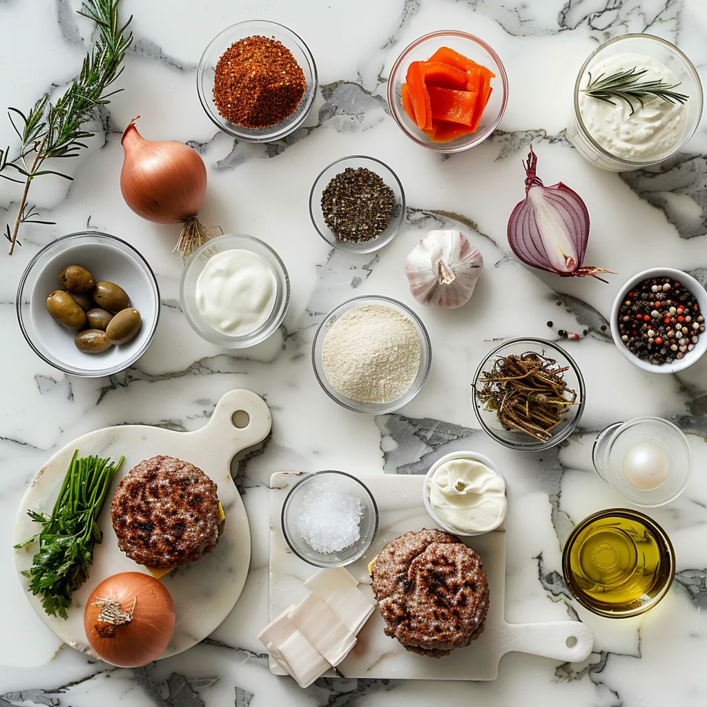 Delightful Flying Dutchman Burger Recipe: Low-Carb Bliss with Onions ingredients