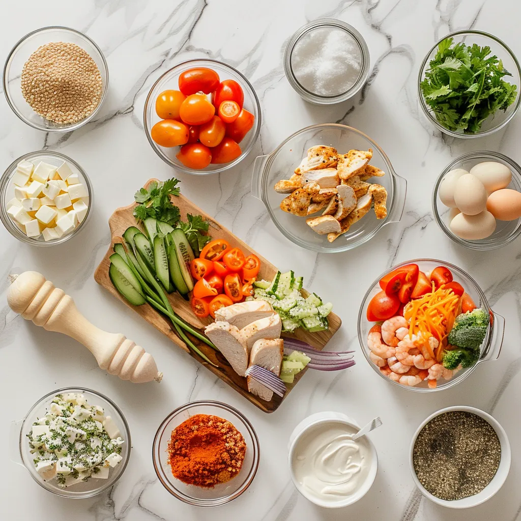 Golden Southwest Chicken Salad: Your New Favorite Meal Prep Delight ingredients