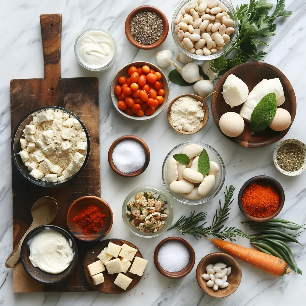 Hearty Tuscan White Bean Soup Aromatic ingredients