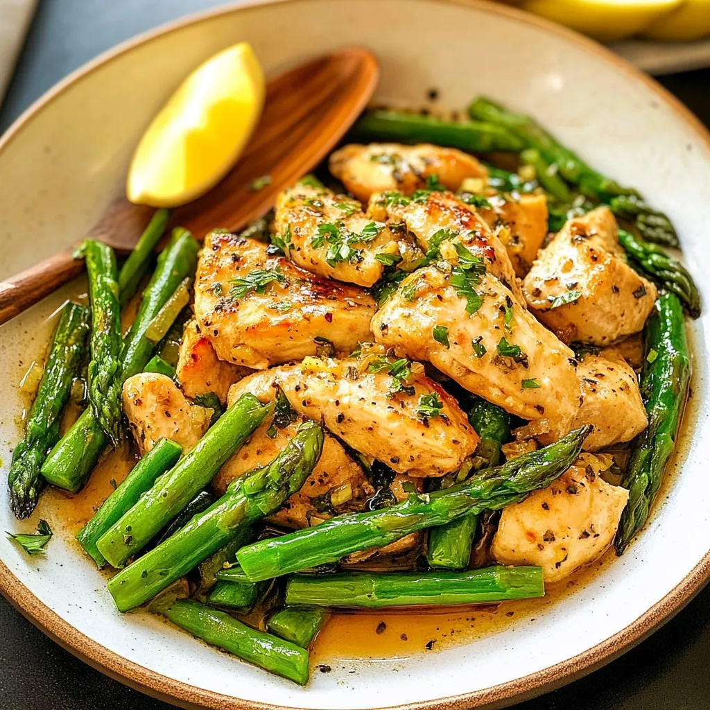 Heavenly Lemon Pepper Chicken and Asparagus