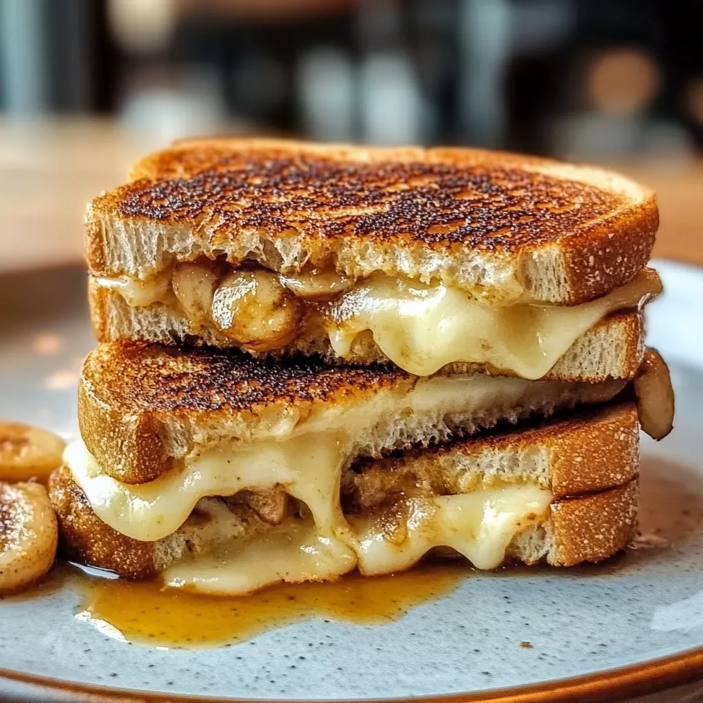 Honey Banana Grilled Cheese Sandwich Yummy