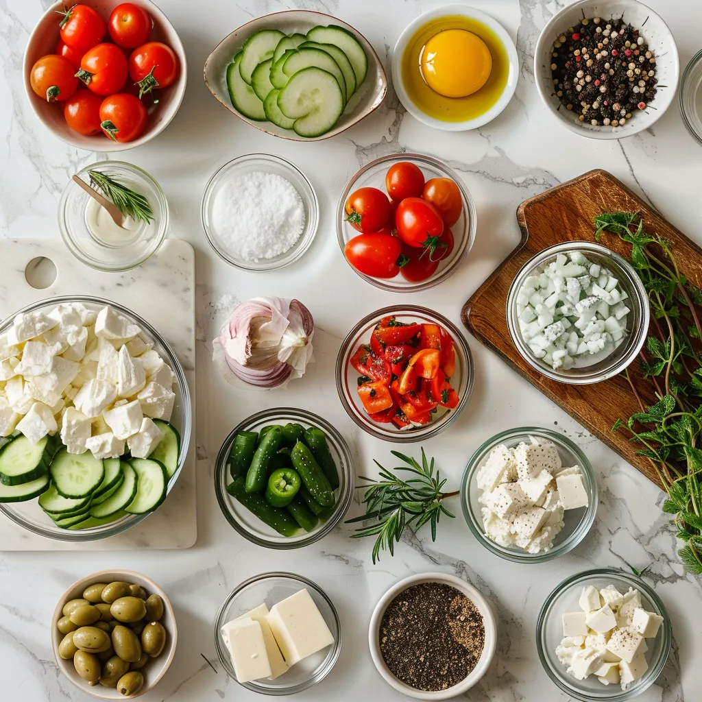 Irresistible Greek Chicken Salad ingredients