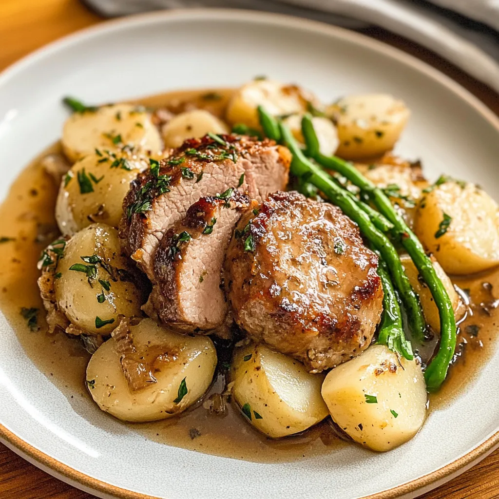 Juicy Pork Tenderloin with Apples Recipe for Cozy Nights