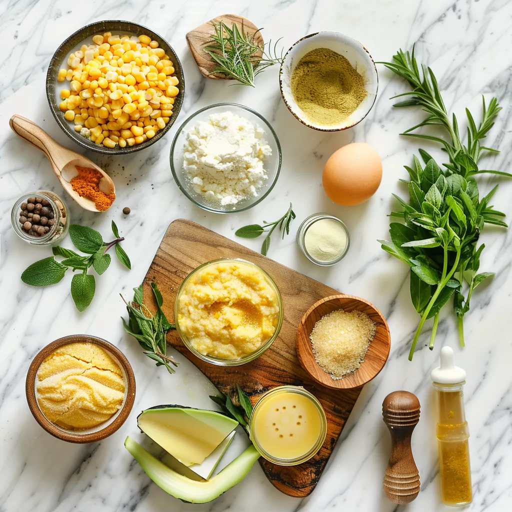 Nantucket Corn Pudding Golden ingredients