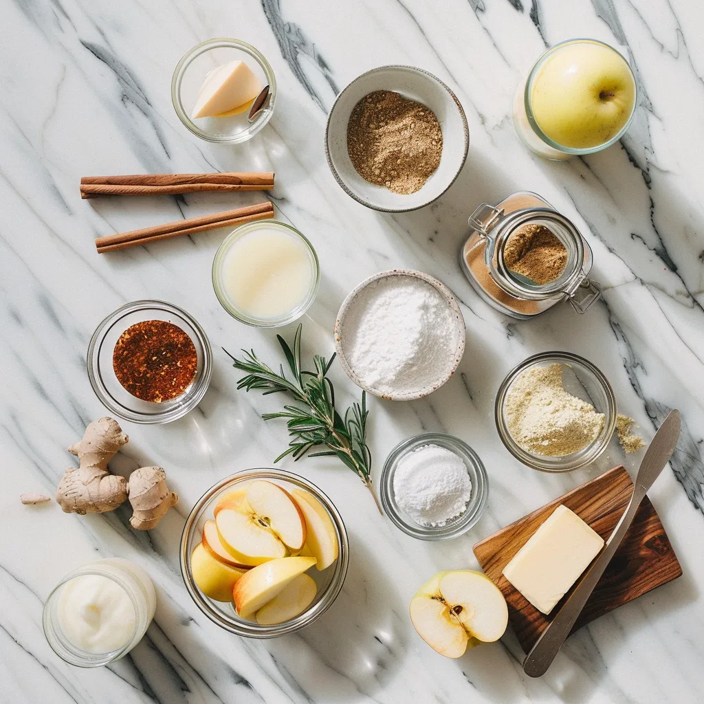 Perfect Italian Apple Cake Golden ingredients