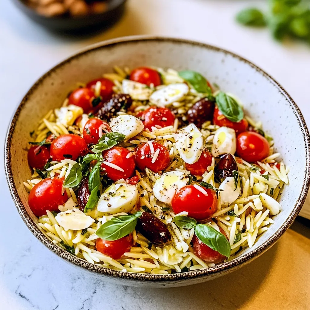 Refreshing Caprese Orzo Salad: A Summer Delight Recipe