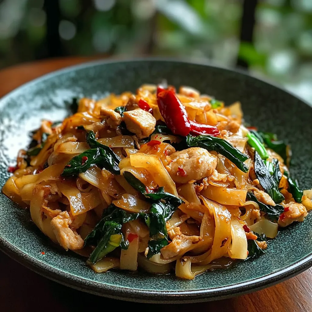 Rich Street Style Thai Drunken Noodles