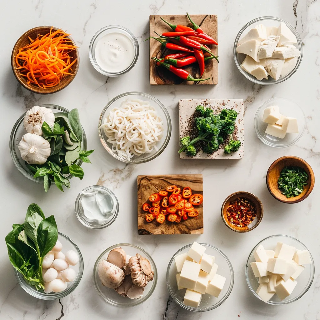Rich Street Style Thai Drunken Noodles ingredients