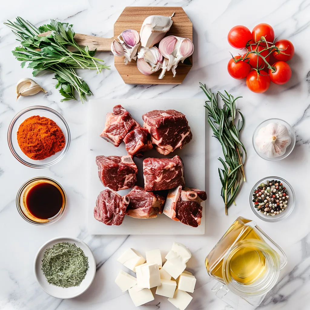 Slow Cooker Beef Short Ribs Luscious ingredients