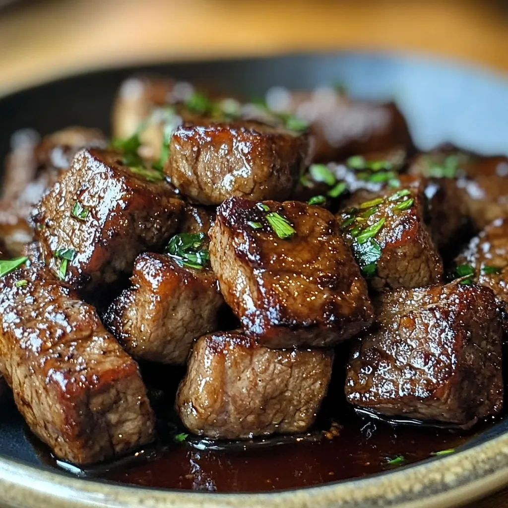 Sweet and Sticky Steak Bites Mouthwatering