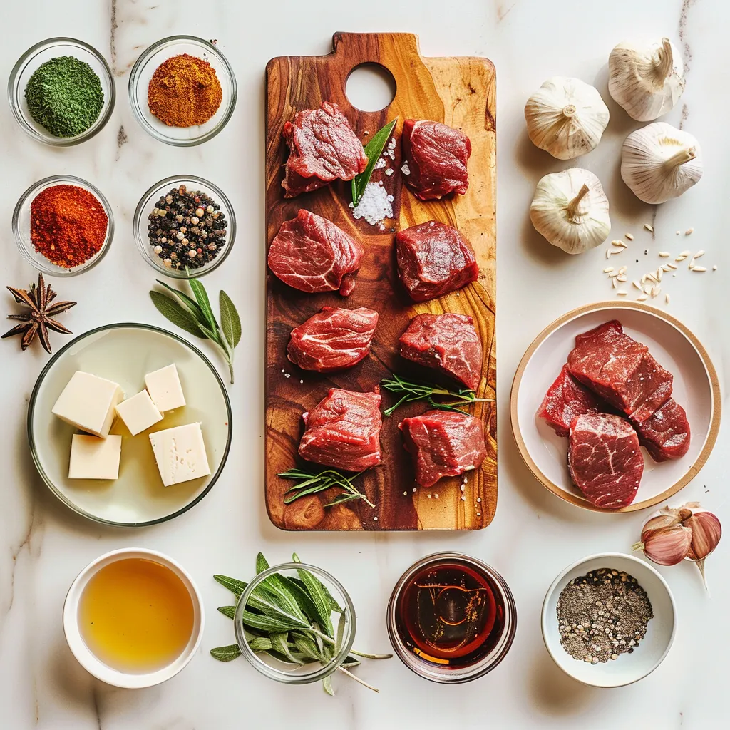 Sweet and Sticky Steak Bites Mouthwatering ingredients