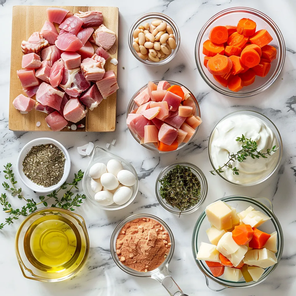 Yummy Crockpot Ham & Bean Soup ingredients