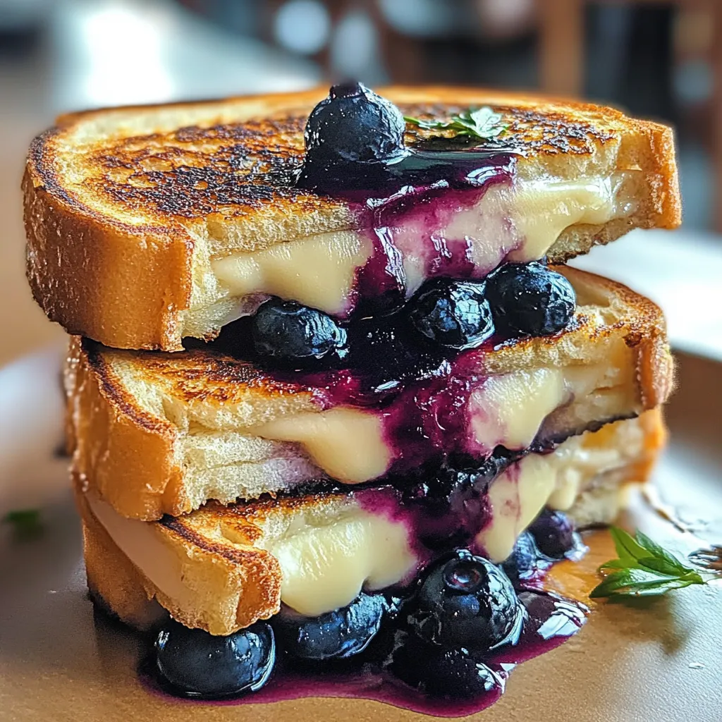 Amazing Rich Blueberry Grilled Cheese Delight Recipe