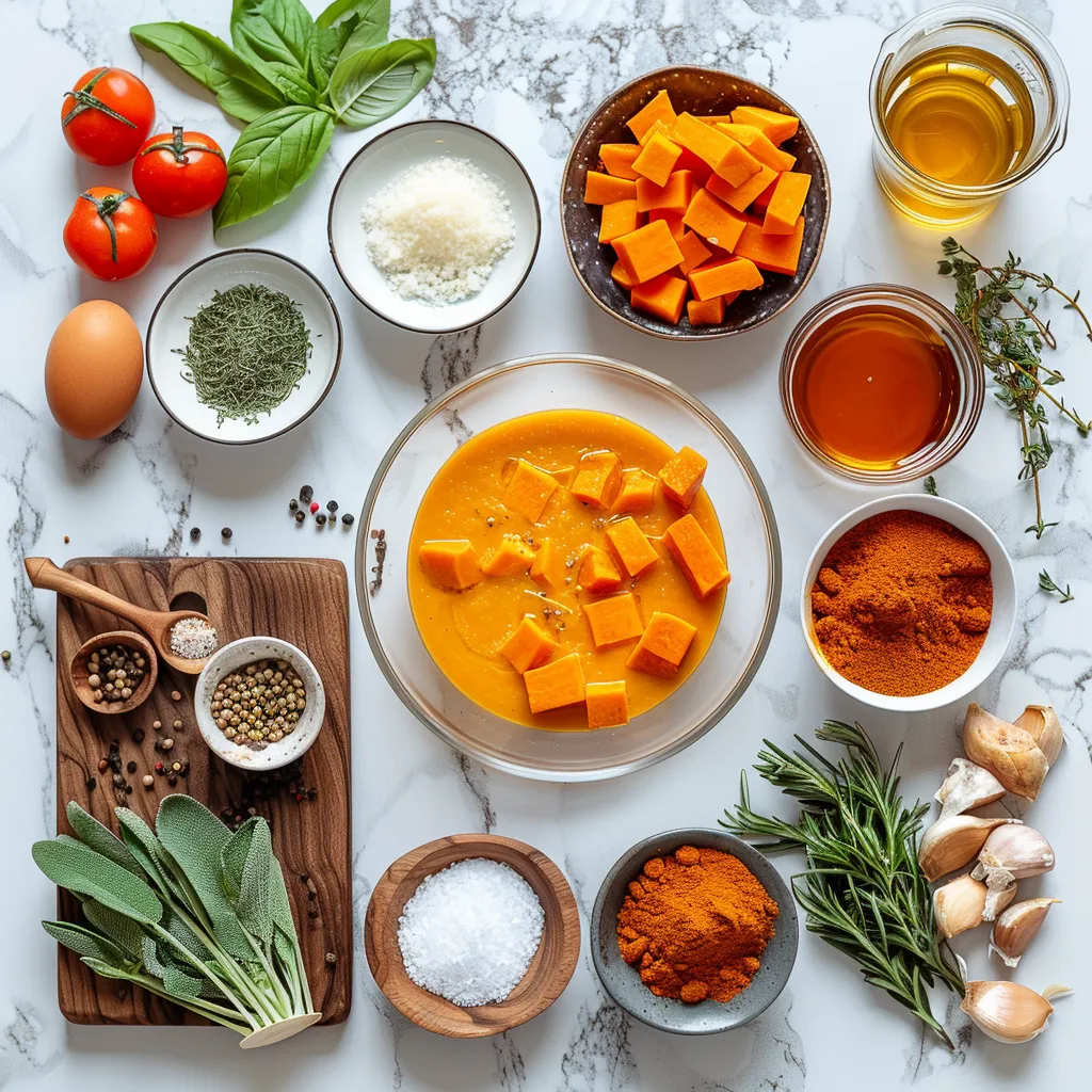 Amazing Roasted Italian Sweet Potato Soup for Comforting Bliss Mouthwatering ingredients