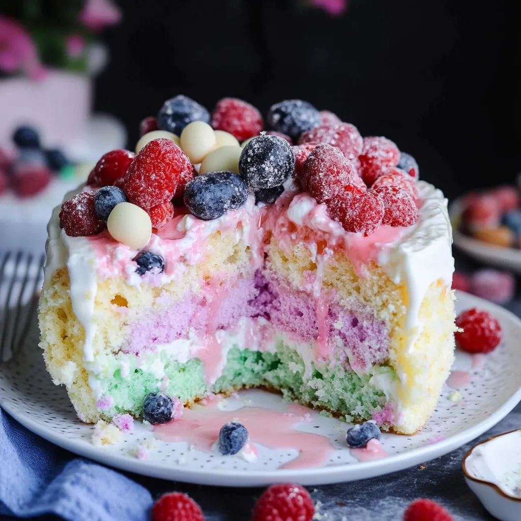 Delicious Spring Poke Cake for Easter Celebrations