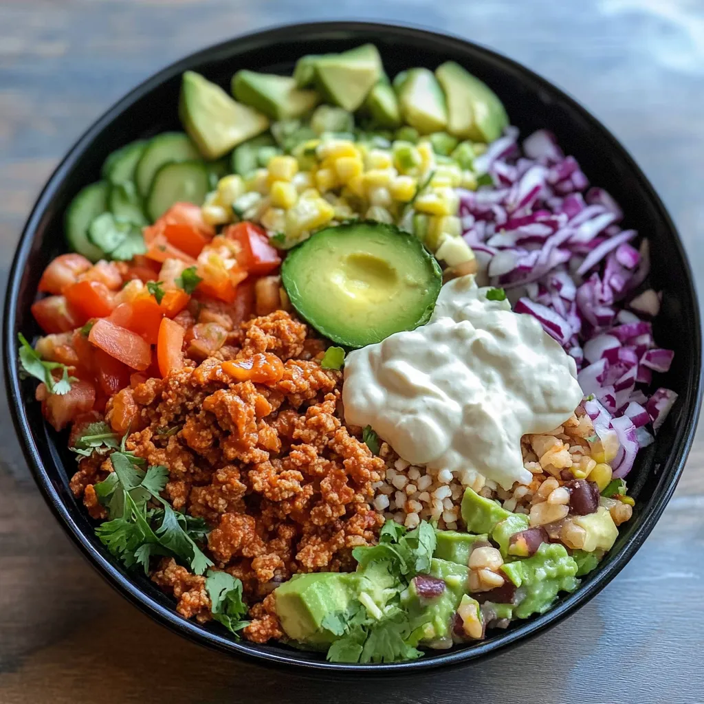 Keto Turkey Taco Bowl