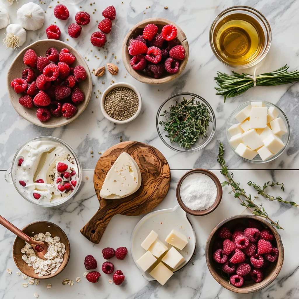 Raspberry Cheesecake Hearts for Sweet Moments ingredients