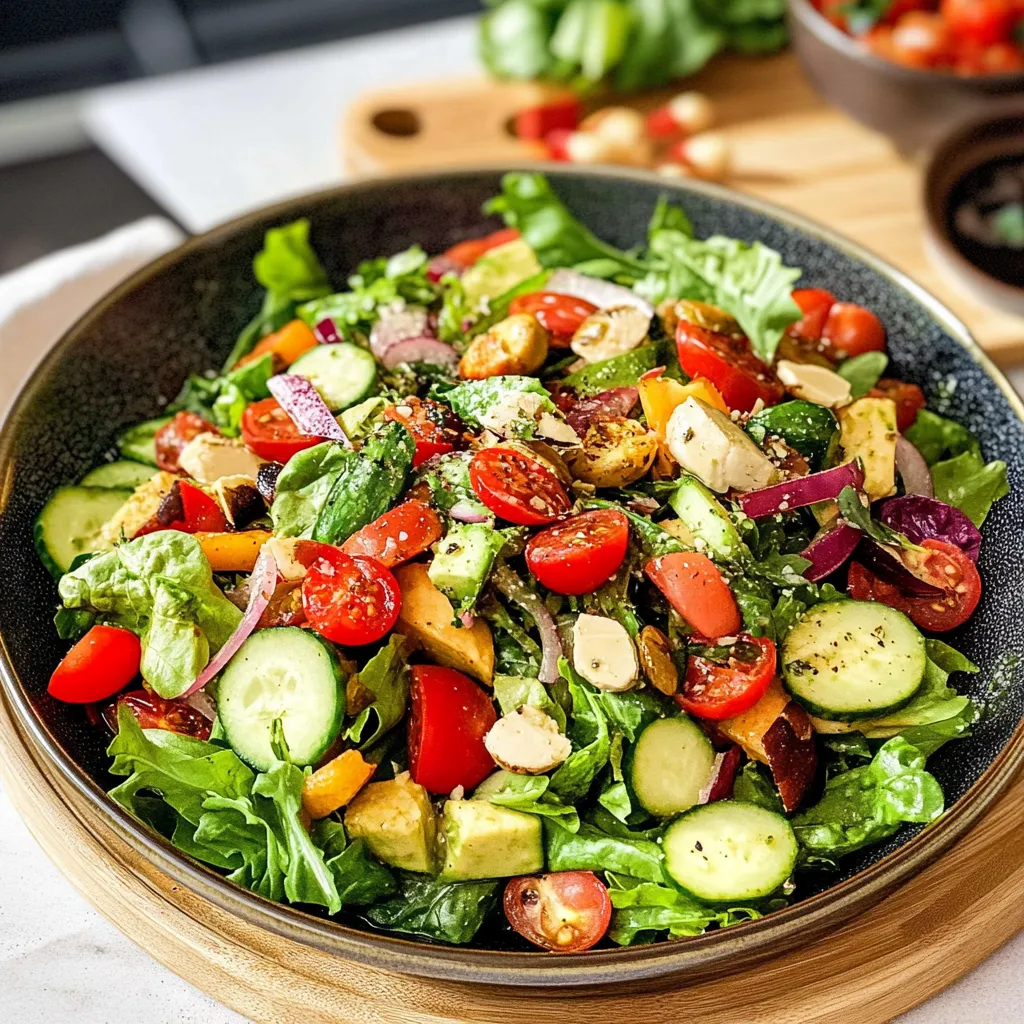 Savory Green Tossed Salad Recipe