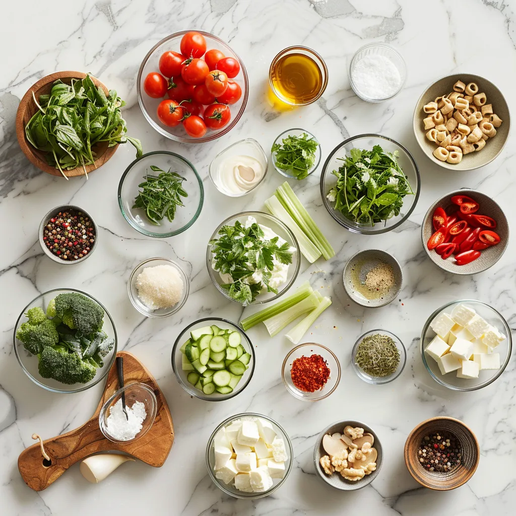 Savory Green Tossed Salad Recipe ingredients