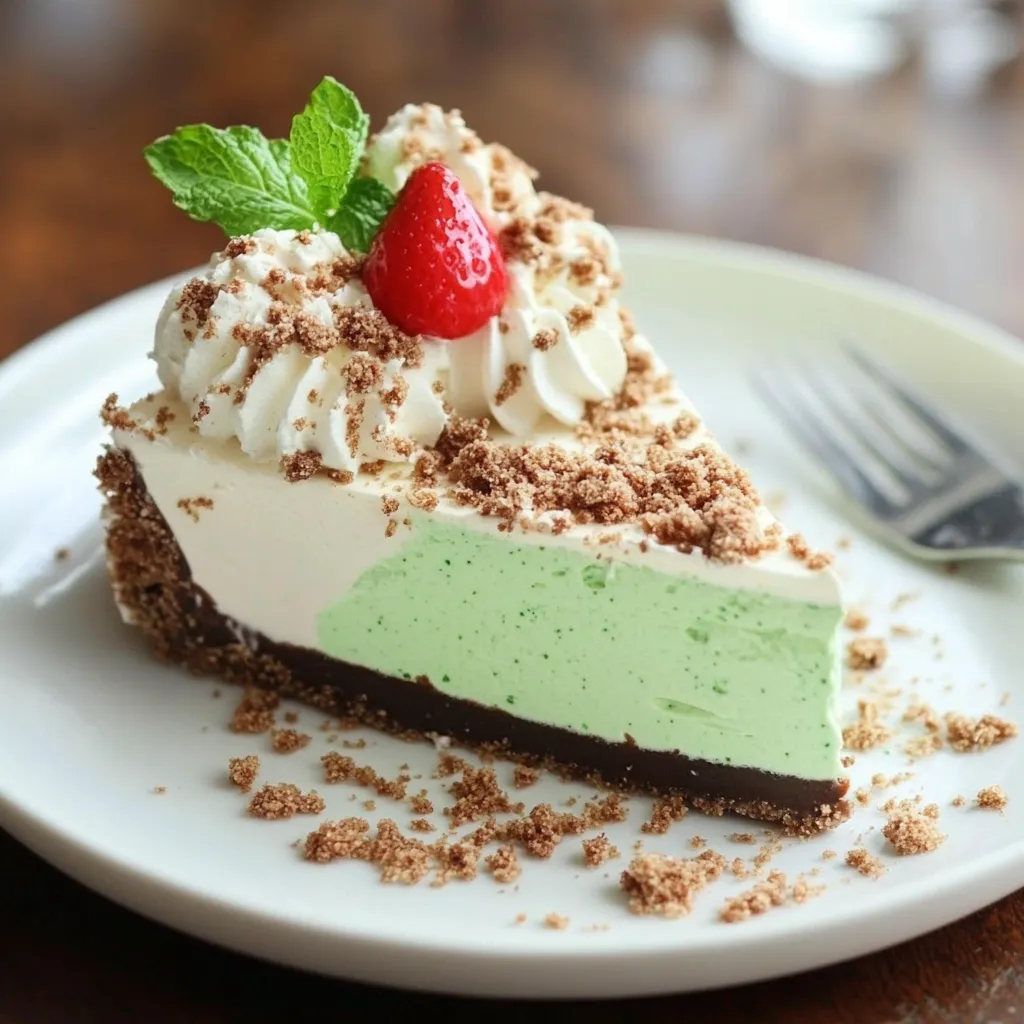 Shamrock Mint Milkshake Pie