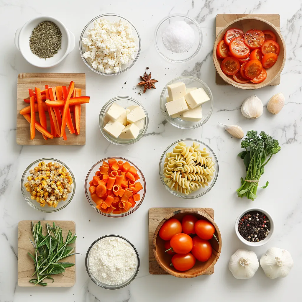 Vegetable Pasta Bake Recipe ingredients