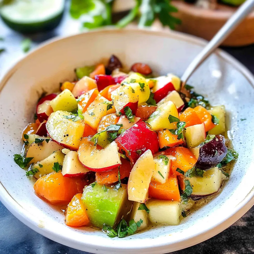 Winter Fruit Salad with Honey Lime Poppy Seed Dressing Aromatic