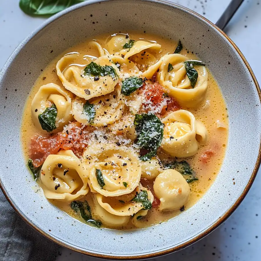 Viral Creamy Tuscan Garlic Tortellini Soup Delight Recipe — Crispy, Juicy