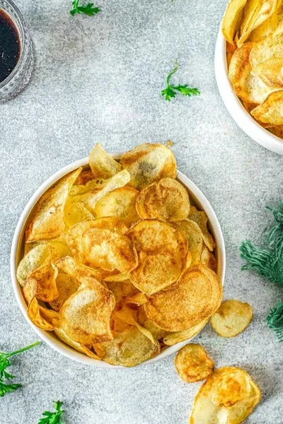 Crispy Air Fryer Potato Chips Recipe | Homemade Snack