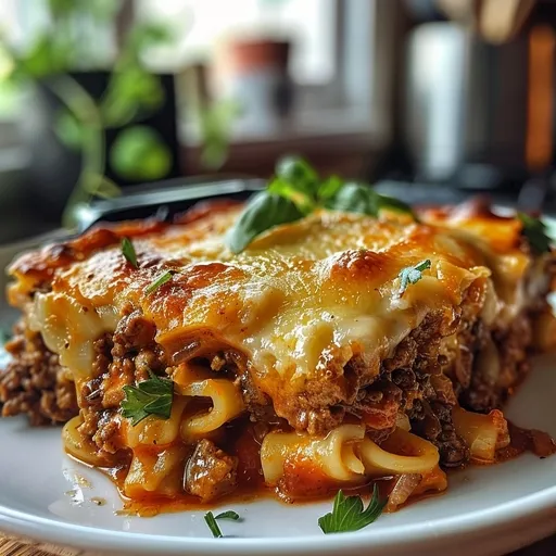 Easy Comforting Casserole with Ground Beef Recipe