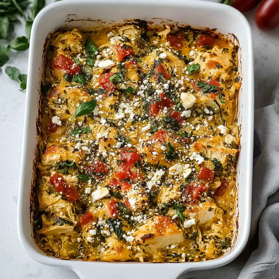 Greek Chicken Casserole – A Delicious Dinner Recipe