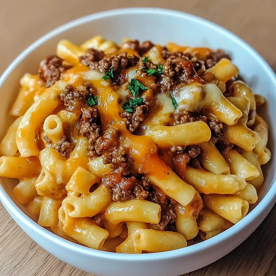Loaded Cheeseburger Pasta – Savory Twist