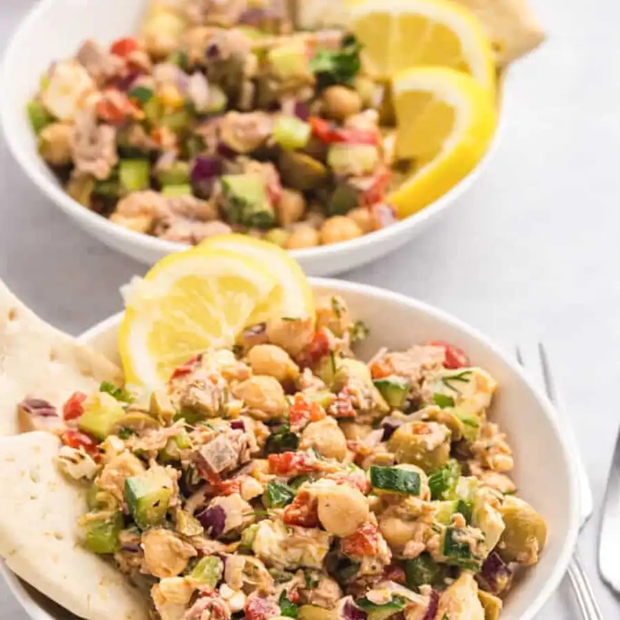 Award-Winning Mediterranean Tuna & Chickpea Salad: A Fresh, Protein-Packed Delight Made