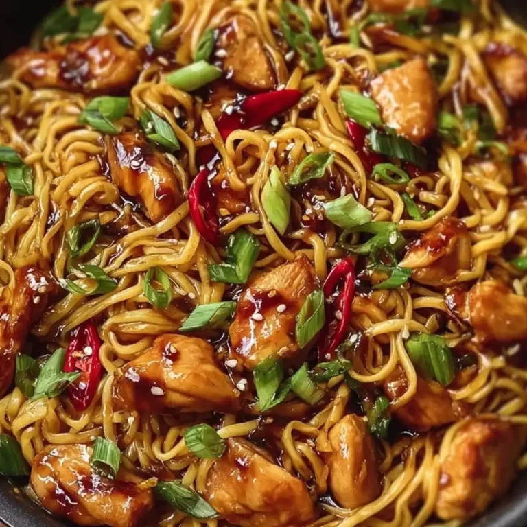 5-Star Sticky Garlic Chicken Noodles Recipe — 30-Min Family Dinner Everyone Loves