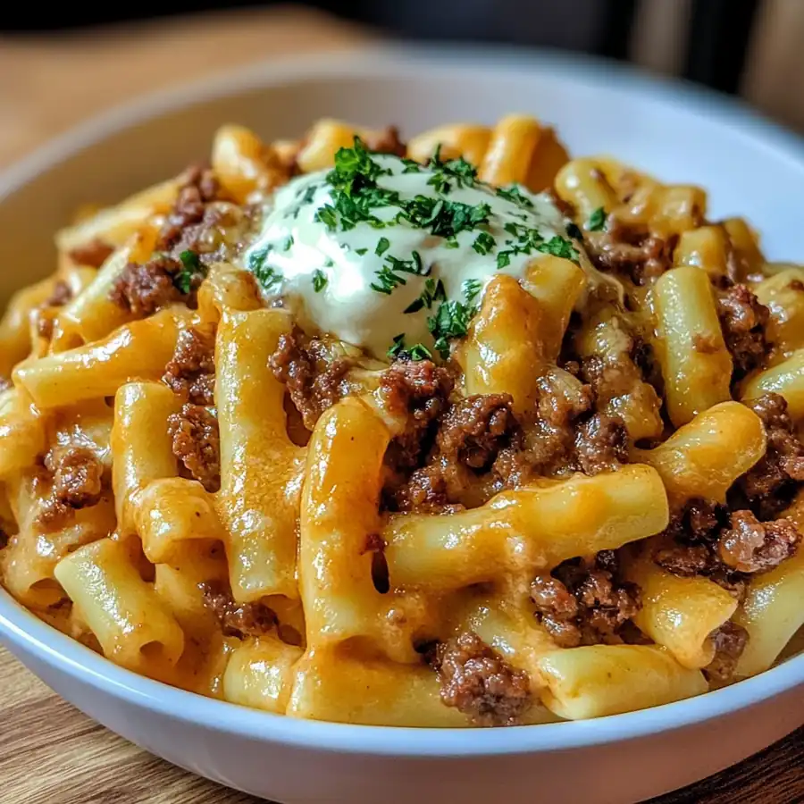 Loaded Cheeseburger Pasta – Savory Twist