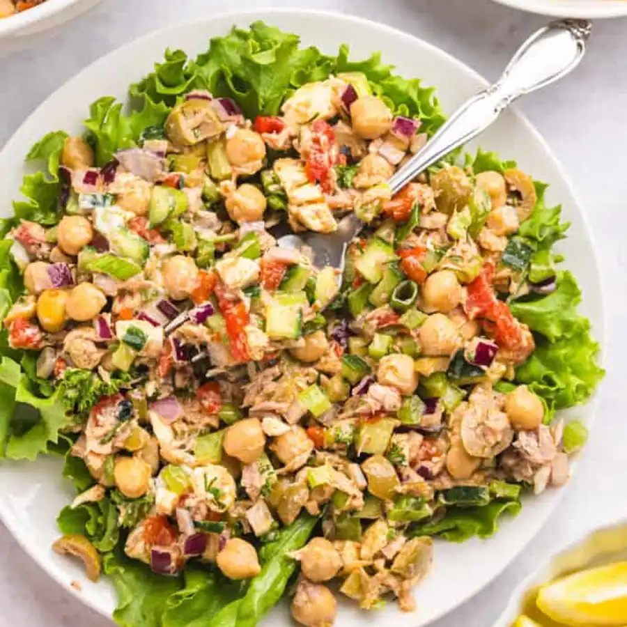 Award-Winning Mediterranean Tuna & Chickpea Salad: A Fresh, Protein-Packed Delight Made