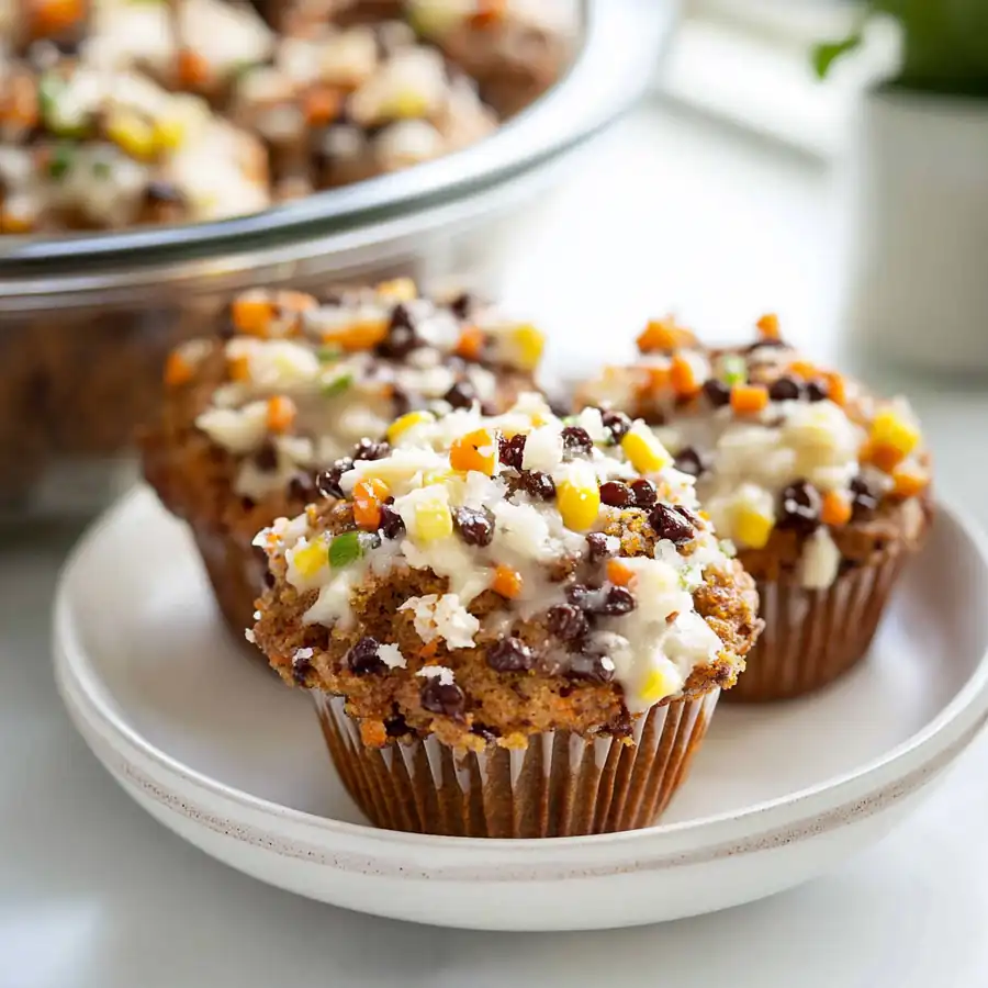Fluffy Homemade Mother’s Day Carrot Cake Muffins – Sweet, Moist, and