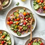 Zesty Mediterranean Chickpea Salad — The Ultimate Fresh Summer Lunch!