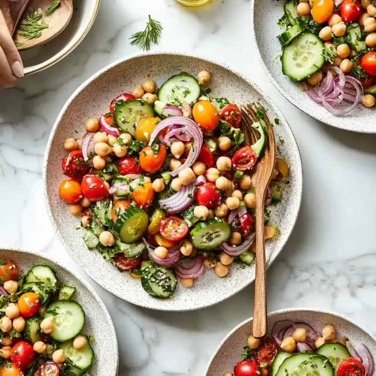 Zesty Mediterranean Chickpea Salad — The Ultimate Fresh Summer Lunch!