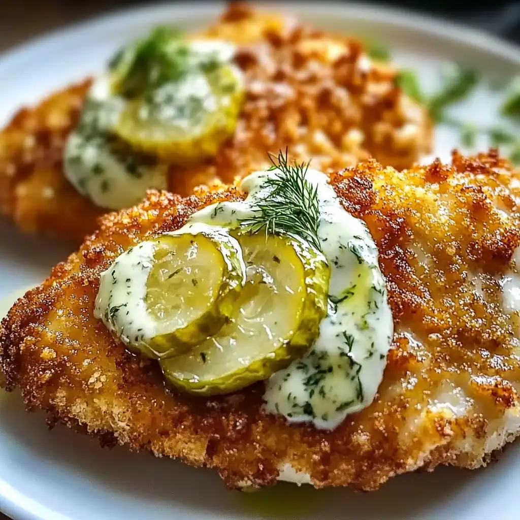 Crispy Dill Pickle Chicken With Parmesan Twist