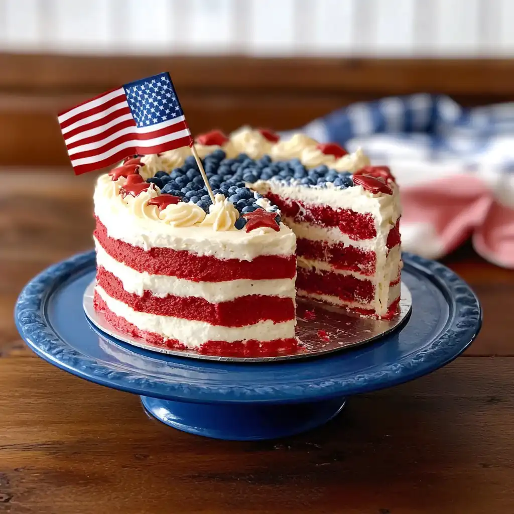 Easy Patriotic Flag Cake — The Ultimate BBQ Crowd Pleaser!