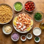 The Only Seafood Pasta Salad You Need for Your Next Potluck | Easy Shrimp Pasta Salad