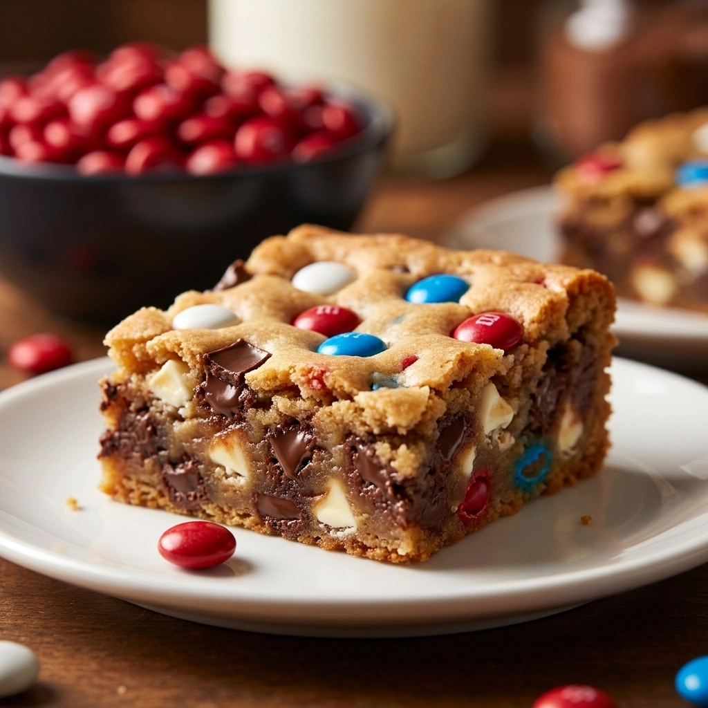Red, White & Blue Cake-Mix Cookie Bars — Pure Summer Joy!